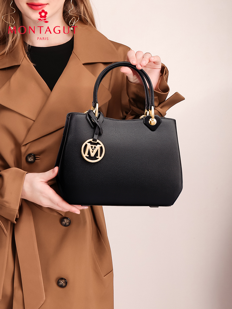 Structured Black Bag Brand: Montagut - The Bag Paradise